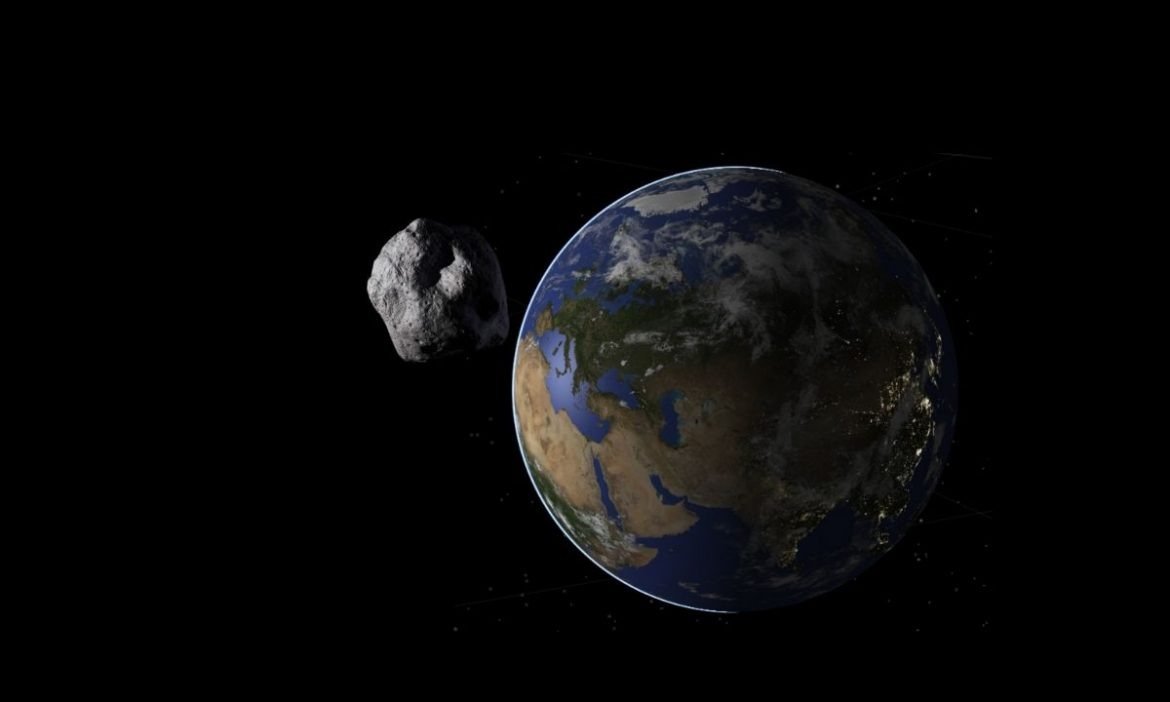 Asteroid approaching Earth