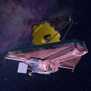 Artist's concept of James Webb Space Telescope (Credit: NASA)