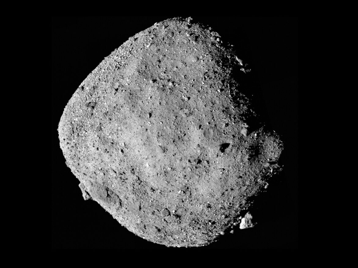 Image of Bennu, a rubble-pile asteroid